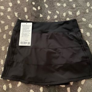 NWT Lululemon pace rival skirt MR long size 4 in black